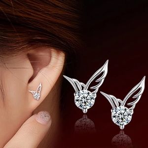 NEW! Mini Angel Wing Stud Earrings NWOT